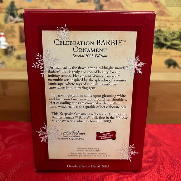 Hallmark Keepsake Celebration Barbie Ornament - Picture 3 of 12
